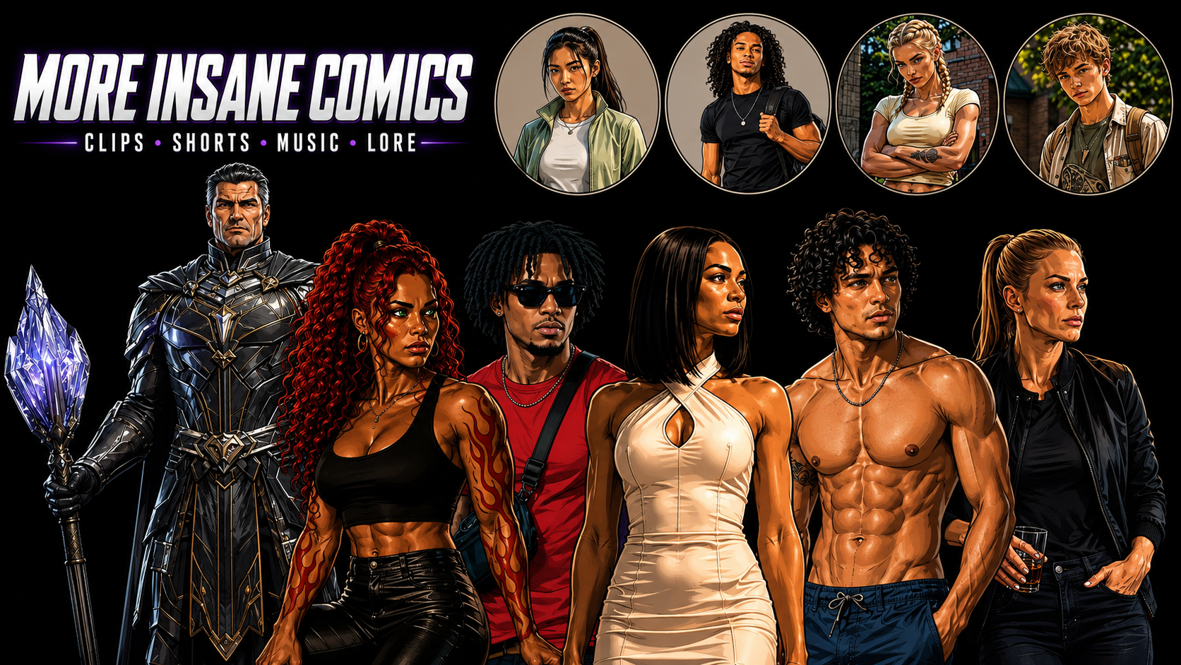 Insane Comics cast